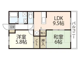 Grace東原【2階】の間取り