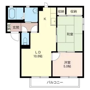 レッチワース・ハイツ B【2階】の間取り