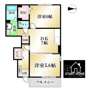 徳島県徳島市名東町1【アパート】の間取り
