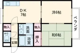 サンライフ上桂【2階】の間取り