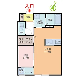 eclat【2階】の間取り