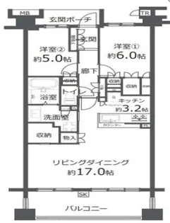 マスターヒルズ横濱【5階】の間取り