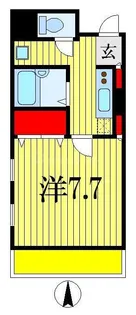 1Kの間取り画像