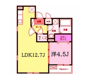 ドムス レケンス【2階】の間取り