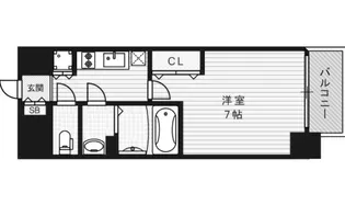 1Kの間取り画像