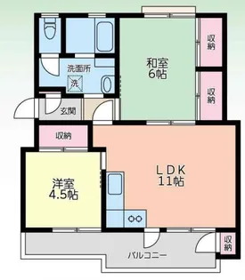 別所アパートメント C棟【3階】の間取り