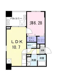 東京都中央区築地7【マンション】の間取り
