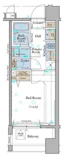 コンシェリア五反田 CROSSIA【8階】の間取り