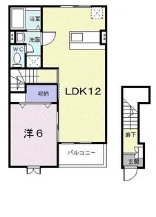 ブライトサンライズ B【2階】の間取り