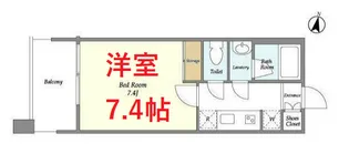 東京都大田区羽田1【マンション】の間取り