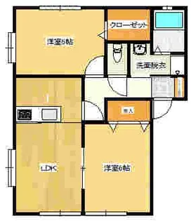 フローラ赤坂B棟【2階】の間取り