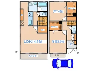 東京都新宿区西落合3【一戸建】の間取り