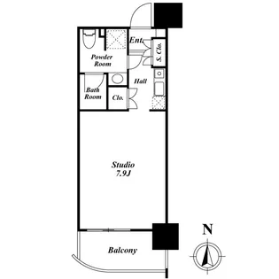 東京都港区西新橋3【マンション】の間取り