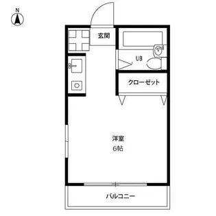 東京都小金井市緑町5【アパート】の間取り