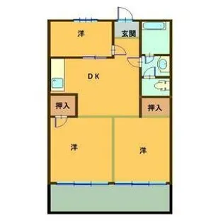 大栄マンション【4階】の間取り