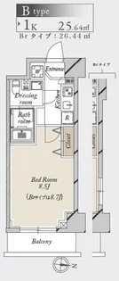 東京都江東区毛利1【マンション】の間取り