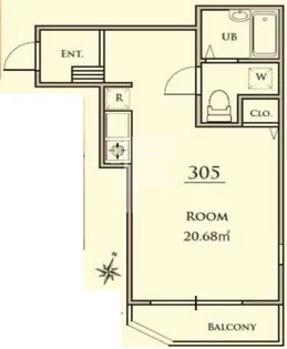 東京都文京区本駒込5【マンション】の間取り