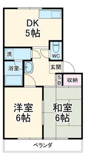 コーポ新井【2階】の間取り