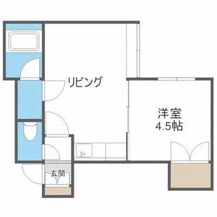 スタジオ22【2階】の間取り
