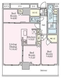 ザ・タワー十条【27階】の間取り