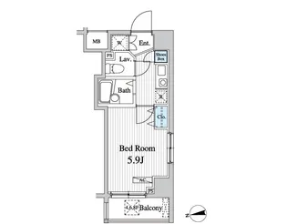 東京都新宿区早稲田町【マンション】の間取り