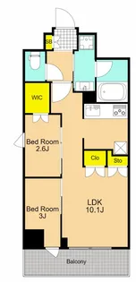 コンフォリア・リヴ南品川【9階】の間取り