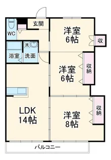 マンション曙2【2階】の間取り