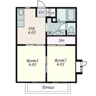 埼玉県さいたま市中央区八王子4【アパート】の間取り