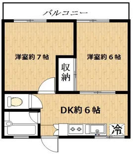 駒沢グリーンハウスB棟【3階】の間取り
