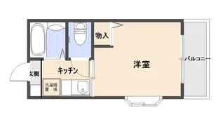ユニティやよい坂【1階】の間取り