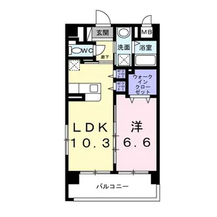 沖縄県中頭郡北谷町字桑江【マンション】の間取り