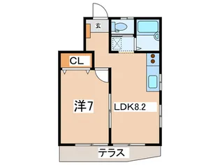 エミール星川【1階】の間取り