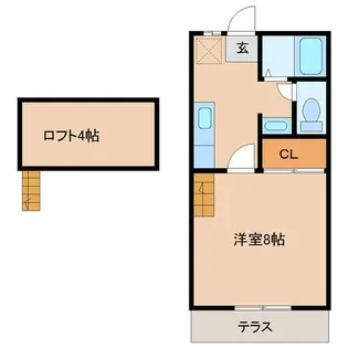ロフトくまもと坂II【1階】の間取り