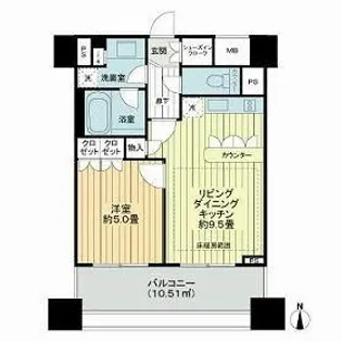 東京都渋谷区渋谷3【マンション】の間取り