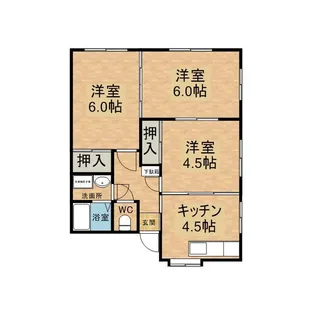 吉田アパート【1階】の間取り