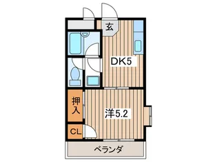 エステート鹿島【2階】の間取り