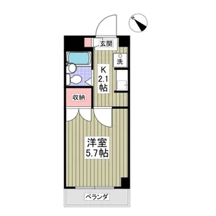シャトール田口片倉【2階】の間取り