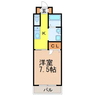 マルキース川名【2階】の間取り