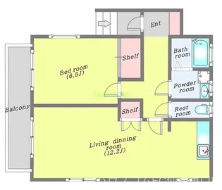 コーポ節【2階】の間取り