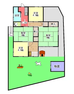 静岡県静岡市清水区馬走北【一戸建】の間取り