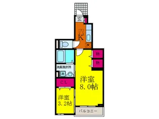 モデッサ フェリーチェ【1階】の間取り