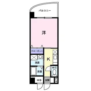 ディアコート ニシムラ【4階】の間取り