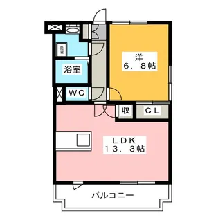 グランストーク天龍川【1階】の間取り