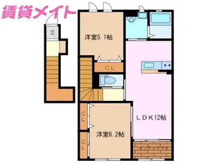 サザンアーブル【2階】の間取り