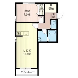 カーサ コントレ【2階】の間取り