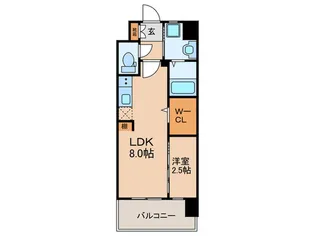 仮)グロース二日市中央レジデンス【11階】の間取り