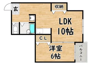 大阪府大阪市平野区加美正覚寺4【マンション】の間取り