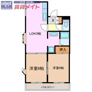 サニー藤水【1階】の間取り