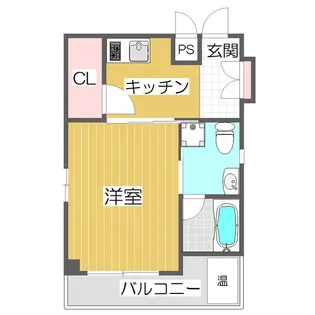 ヒルトップハイム桜川【9階】の間取り