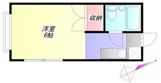 栄ミリオンコーポ第1【1階】の間取り